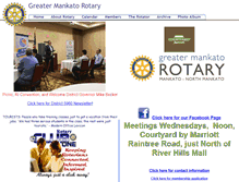 Tablet Screenshot of mankatorotary.org
